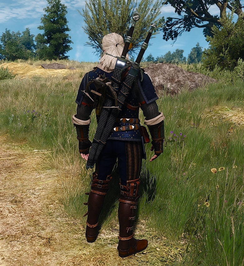 The Witcher 3 Mastercrafted Feline Gear Set Overview - Back