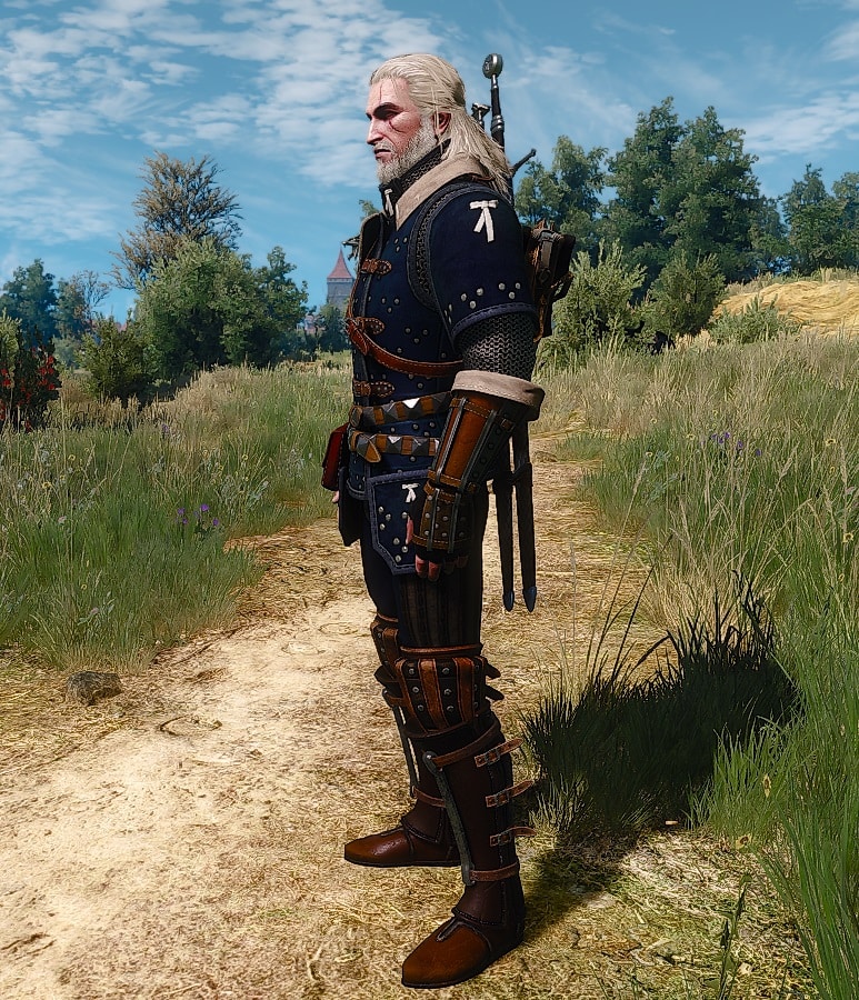 The Witcher 3 Mastercrafted Feline Gear Set Overview - Left
