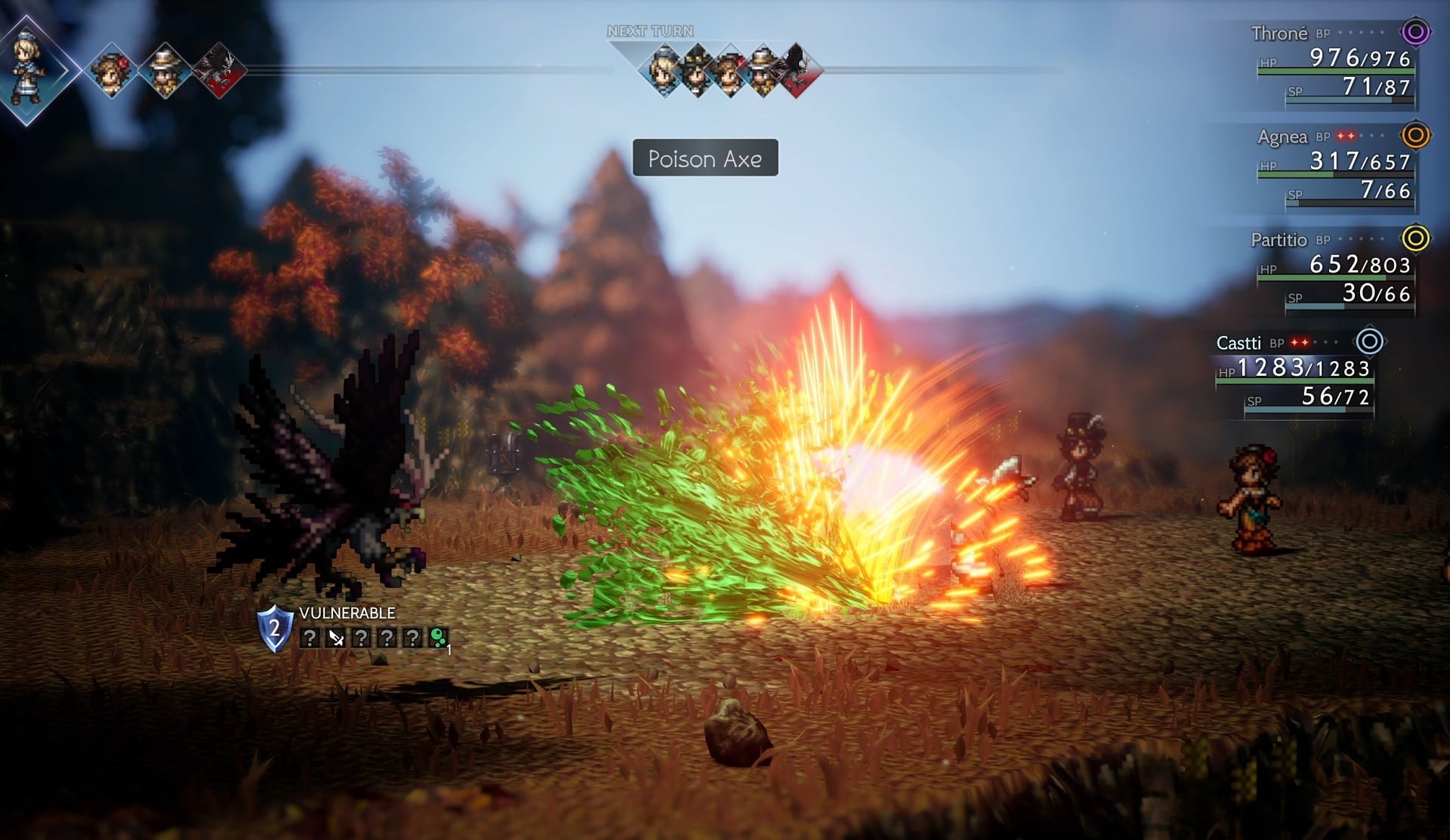 Octopath Traveler 2 Apothecary Job Guide - Poison Axe Skill