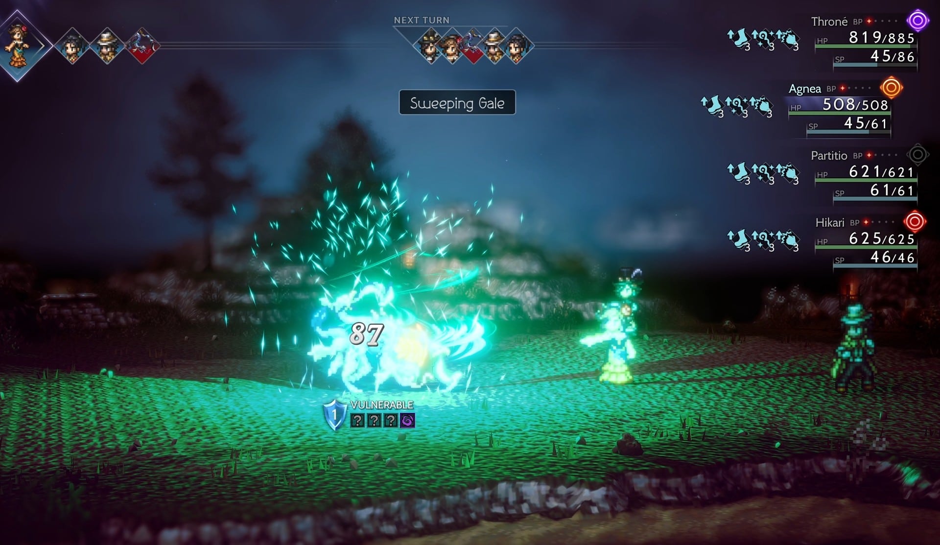 Sweeping Gale Skill