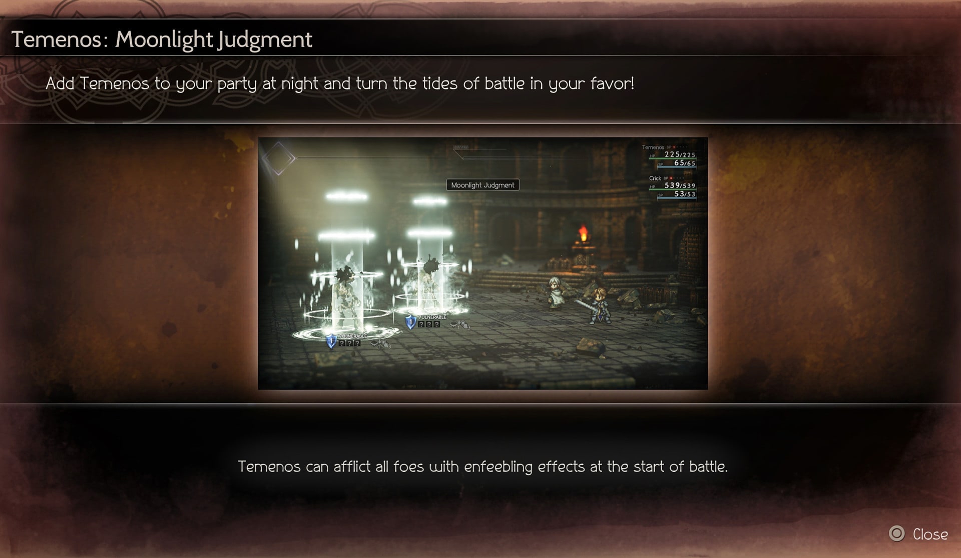 Talent: Moonlight Judgement