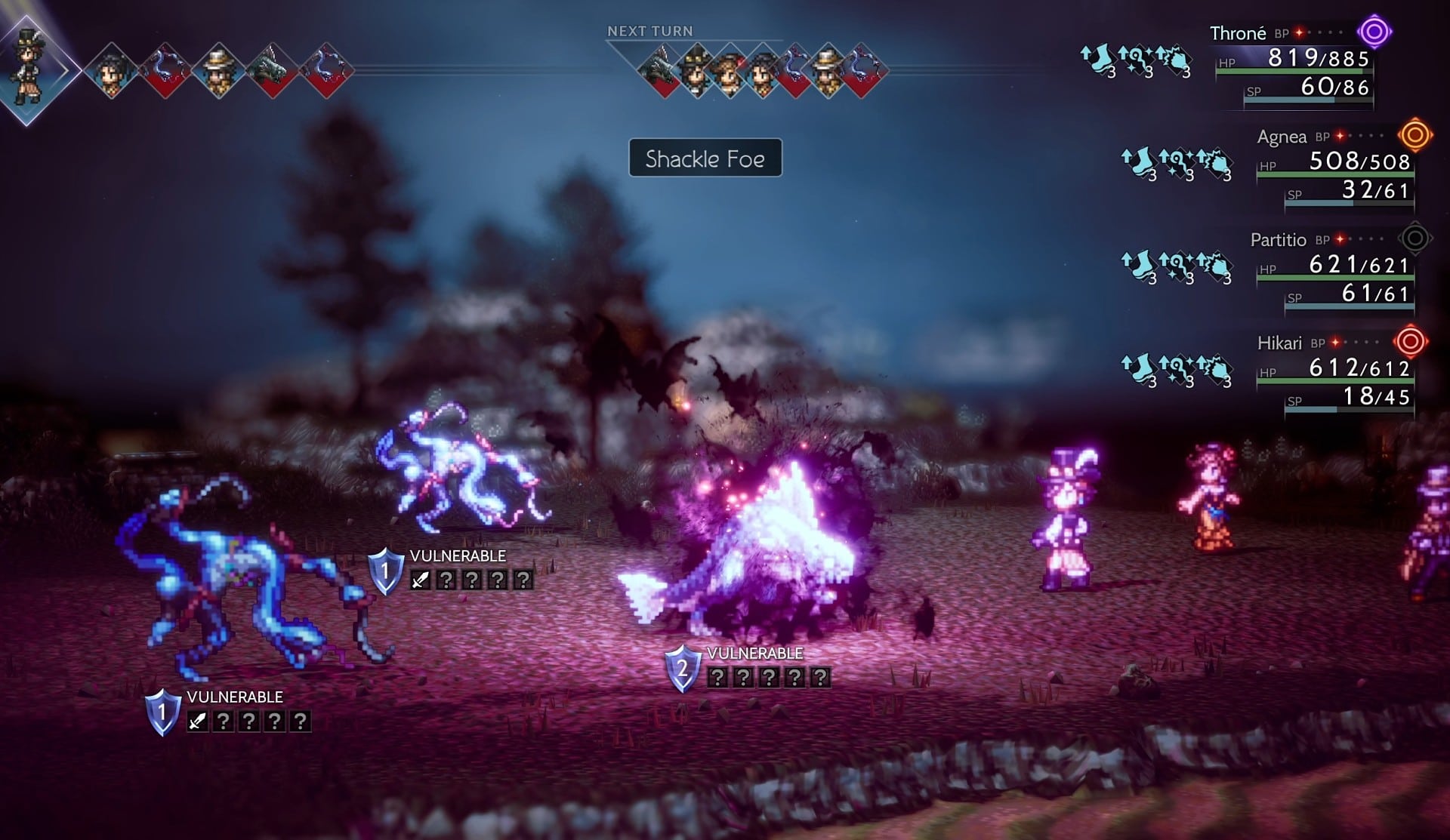 Octopath Traveler 2 Thief Job Guide - Shackle Foe Skill