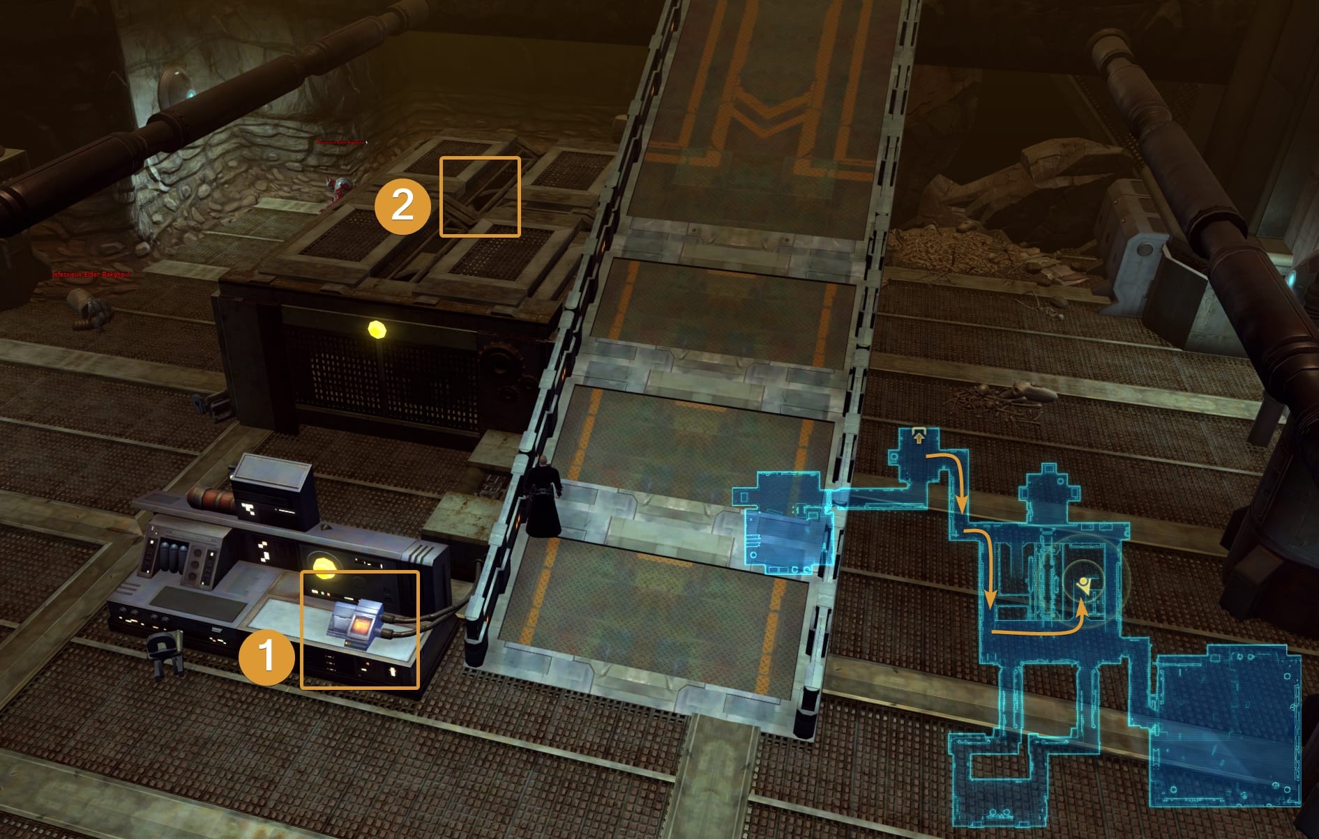 Pushing up mechanism