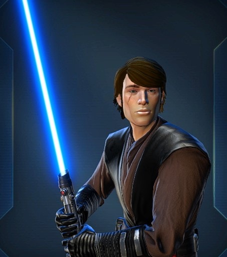 How to Create Anakin Skywalker in SWTOR - lightsaber blue color option 3