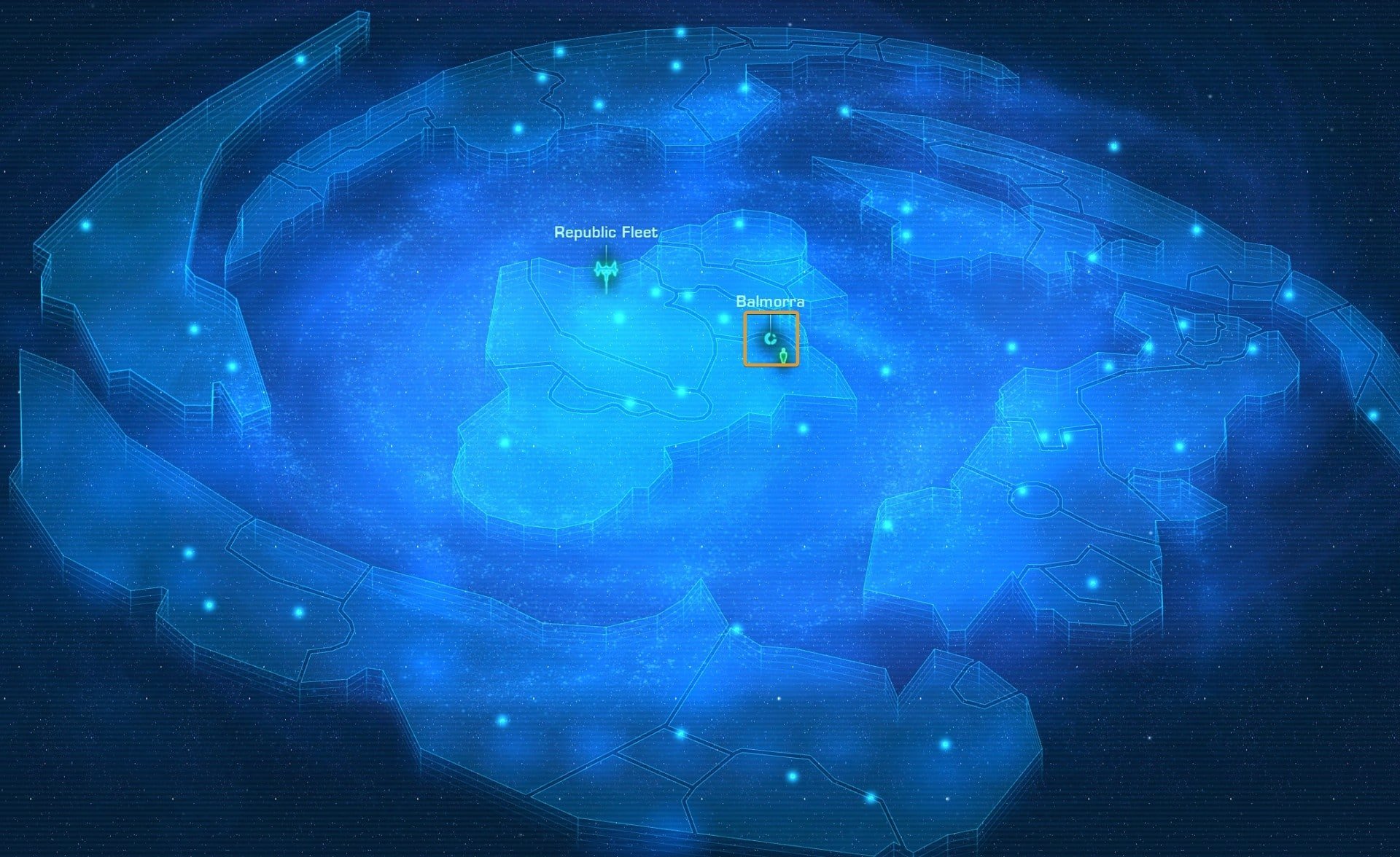 SWTOR Balmorra Planet Location on the Galaxy Map Republic