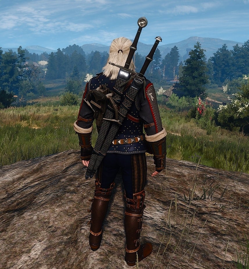The Witcher 3 Superior Feline gear set - overview - back