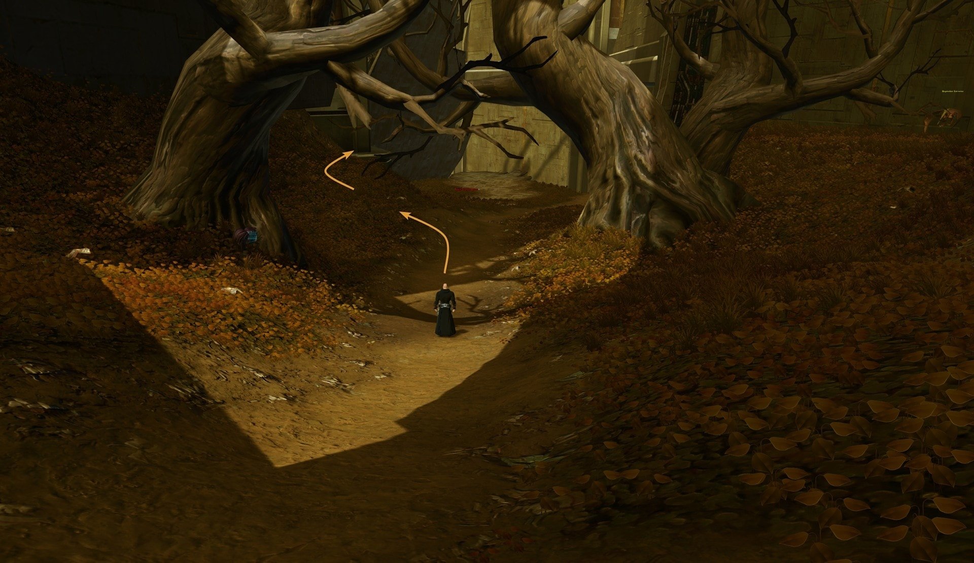Taris (Empire) Endurance Datacron Starting Location Visual