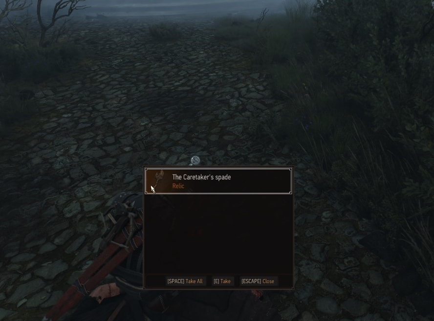 The Caretaker's spade