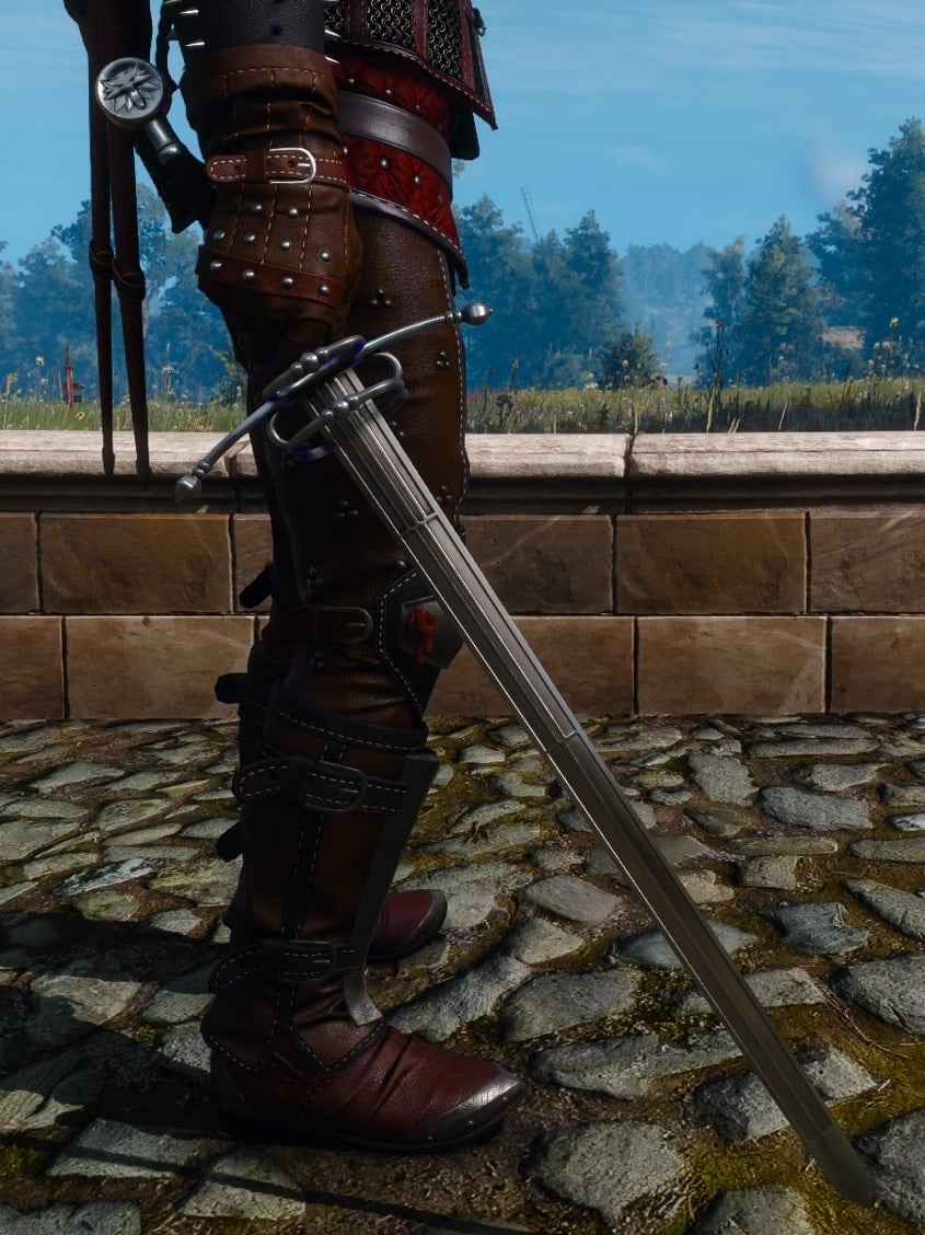 The Witcher 3 Grandmaster Wolven set (Wolf School Tier 4 Gear) - Steel Sword