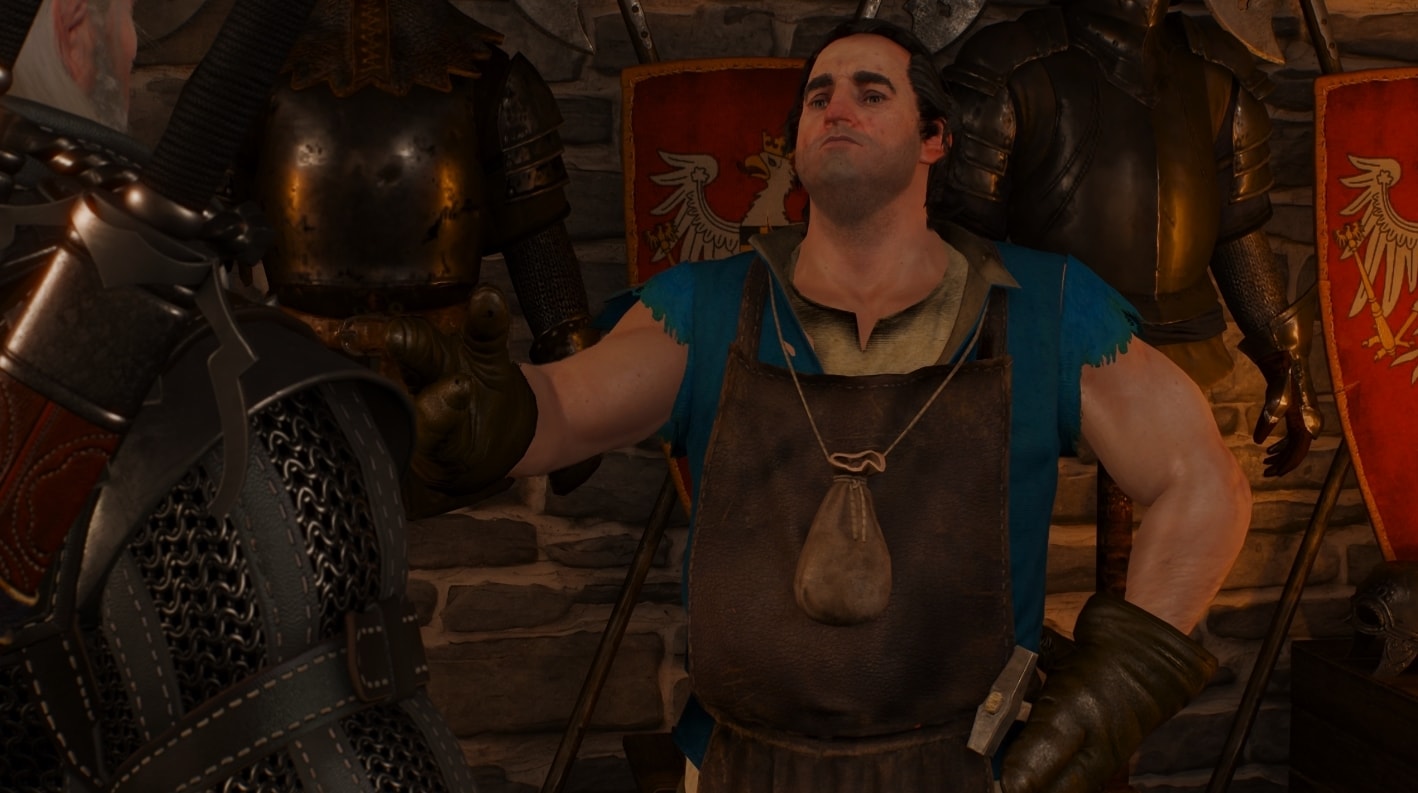 The Witcher 3 Top Notch Swords Armorer in Novigrad Hierarch Square