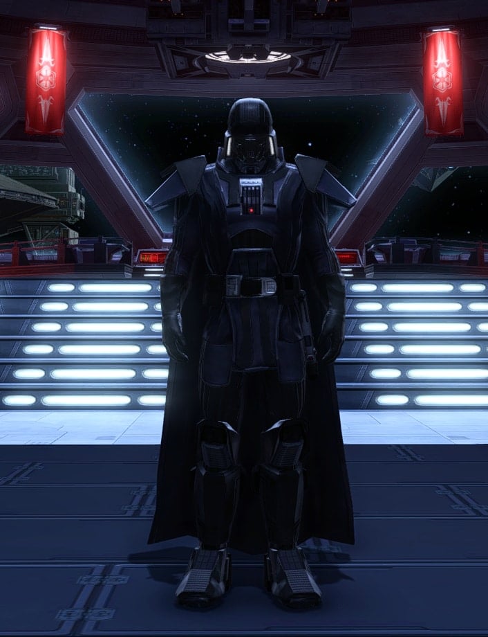 How to Create Darth Vader in SWTOR - full outfit overview - front