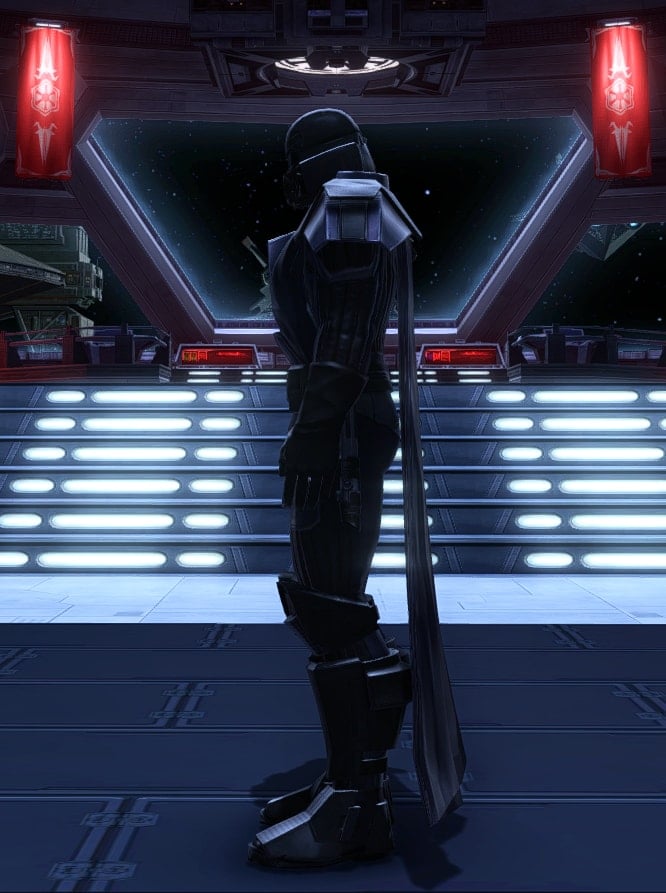 How to Create Darth Vader in SWTOR - full outfit overview - left