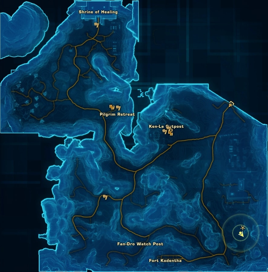 Voss Purple Mastery Datacron Starting Location