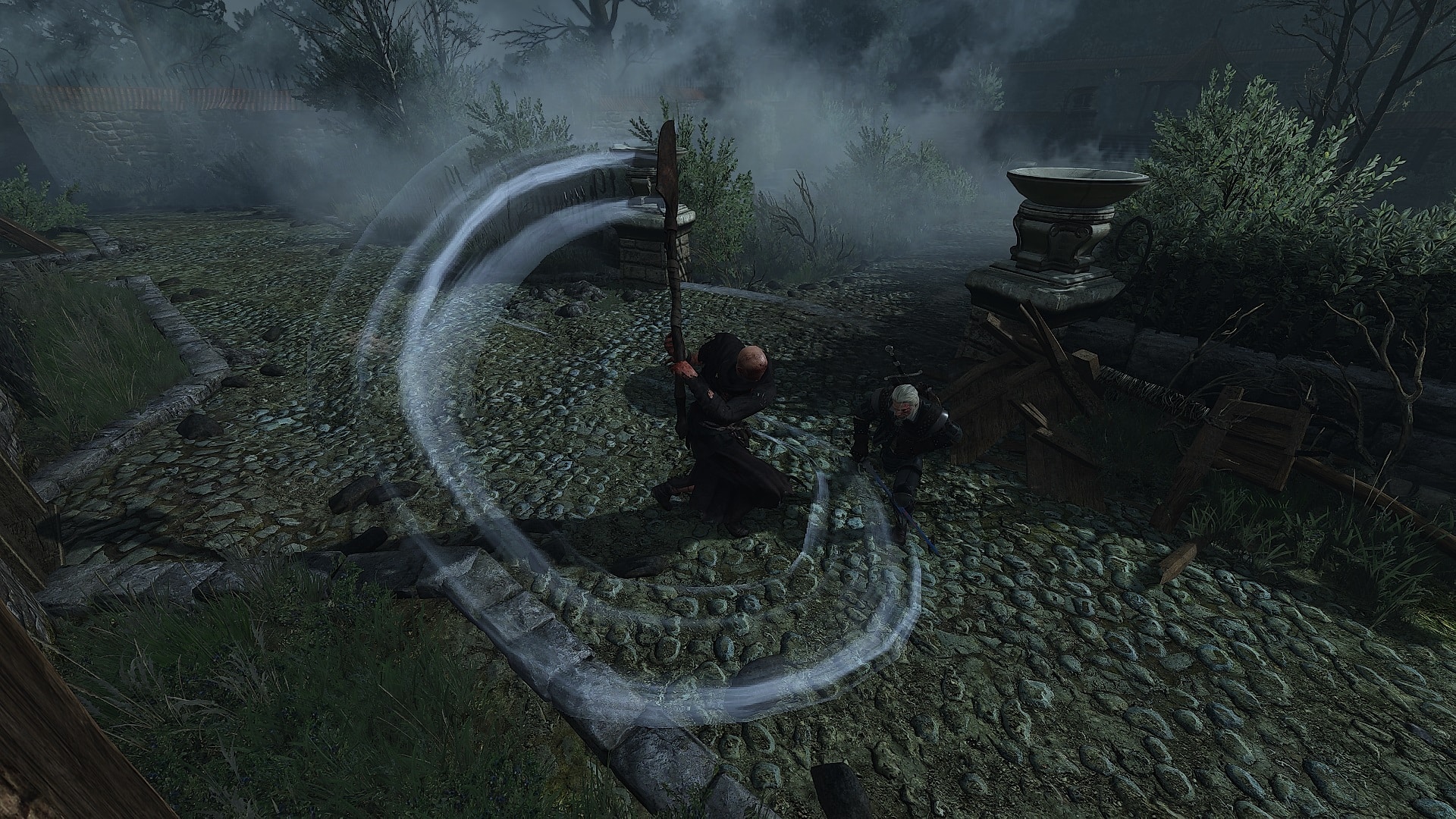 How to defeat The Caretaker in The Witcher 3 - Swing Attacks