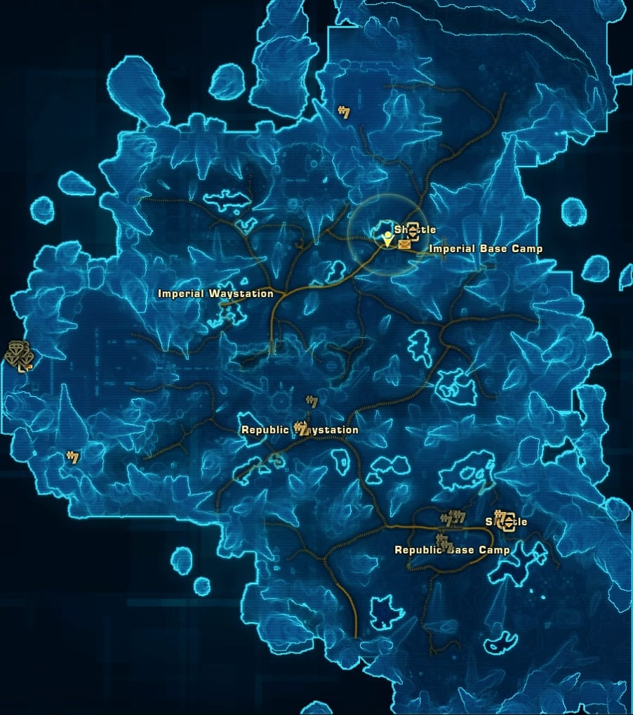 Yellow Matrix Shard Datacron Map Location