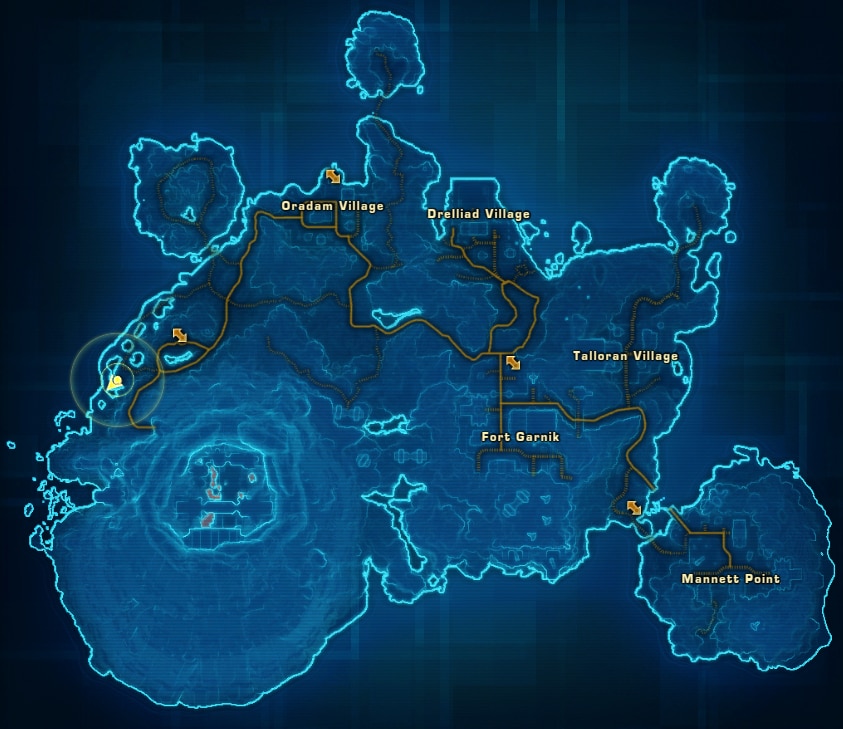 Ord Mantell Presence Datacron Starting Location