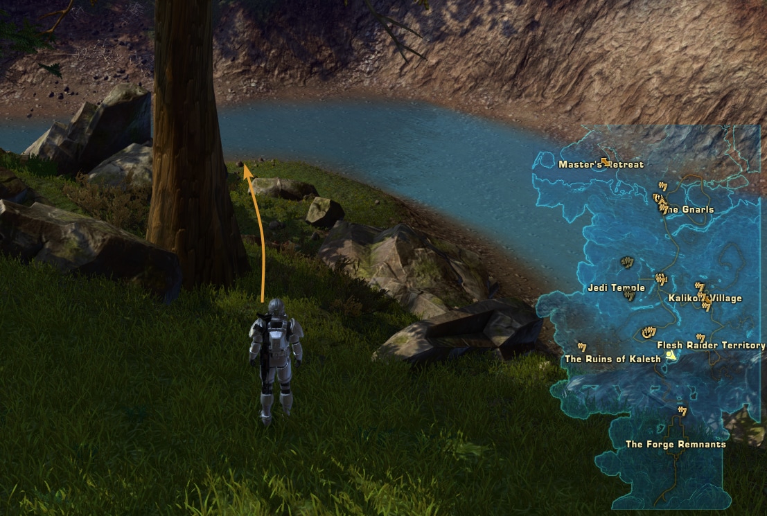 Tython Endurance Datacron Starting Location Visual