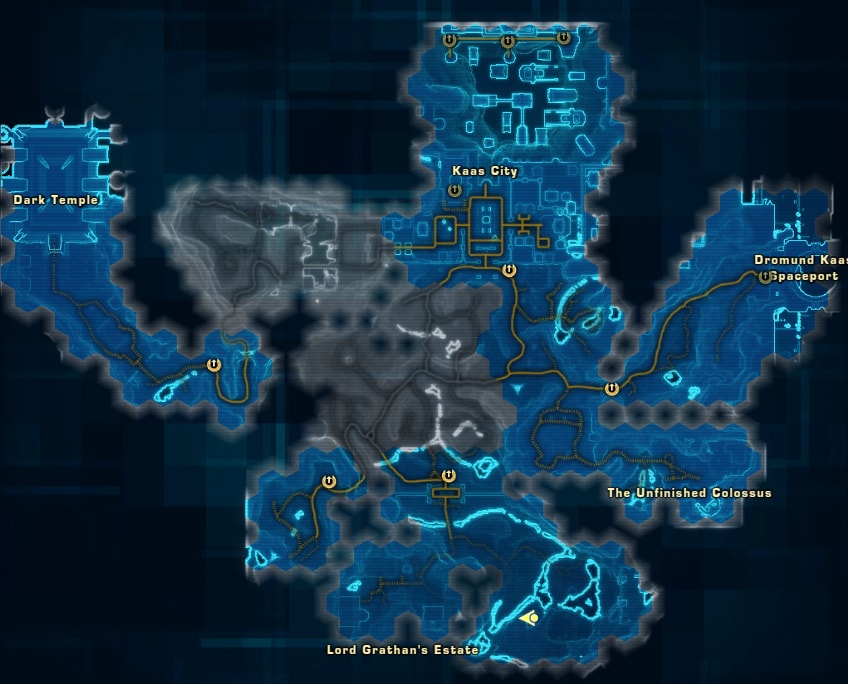 Dromund Kaas Yellow Matrix Shard Datacron Starter Location