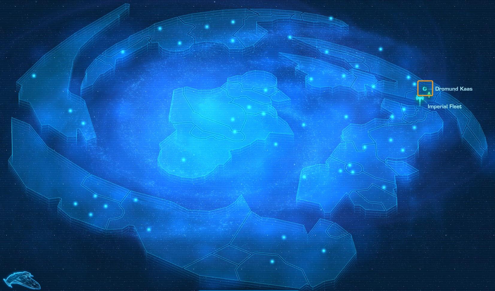 SWTOR Dromund Kaas planet location on the Galaxy Map