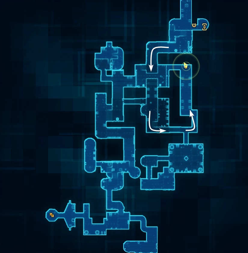 Coruscant Yellow Matrix Shard Datacron Starting Location