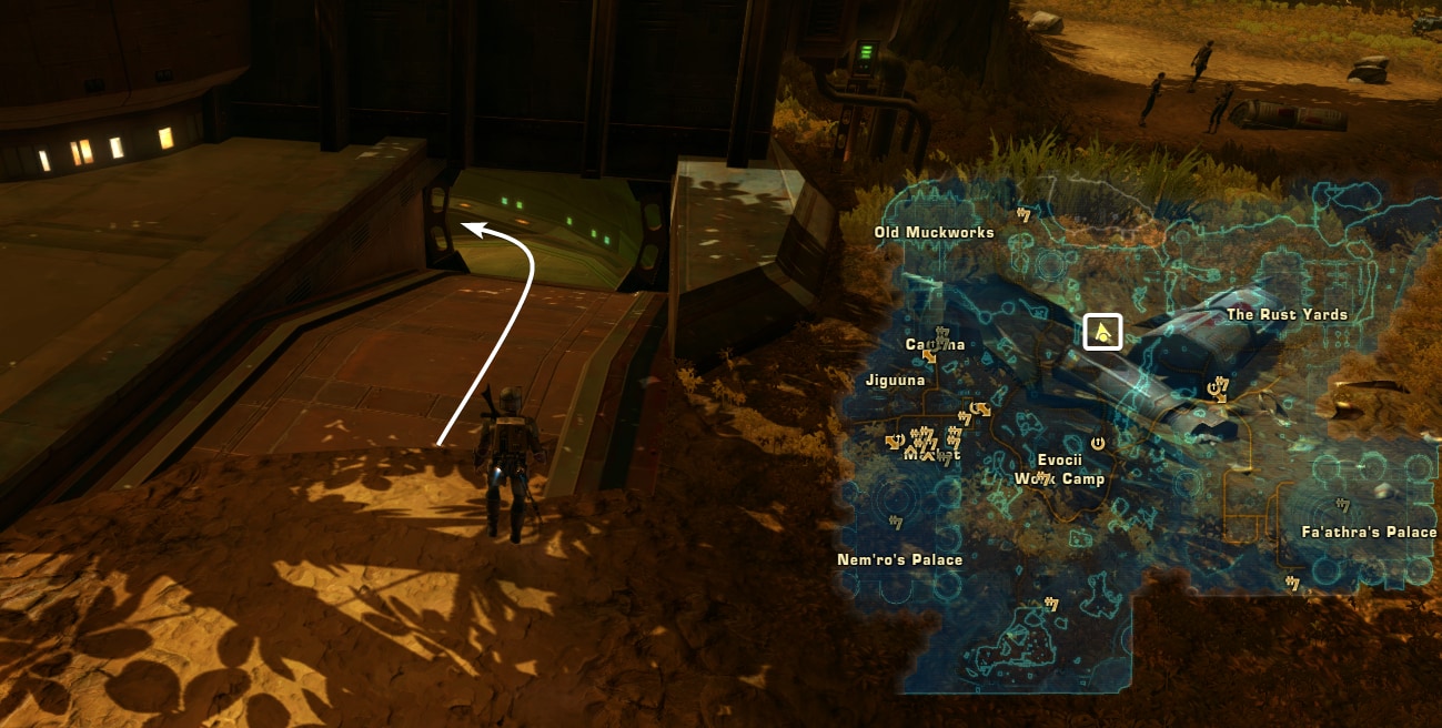 Blue Matrix Shard Datacron Starting Location Visual