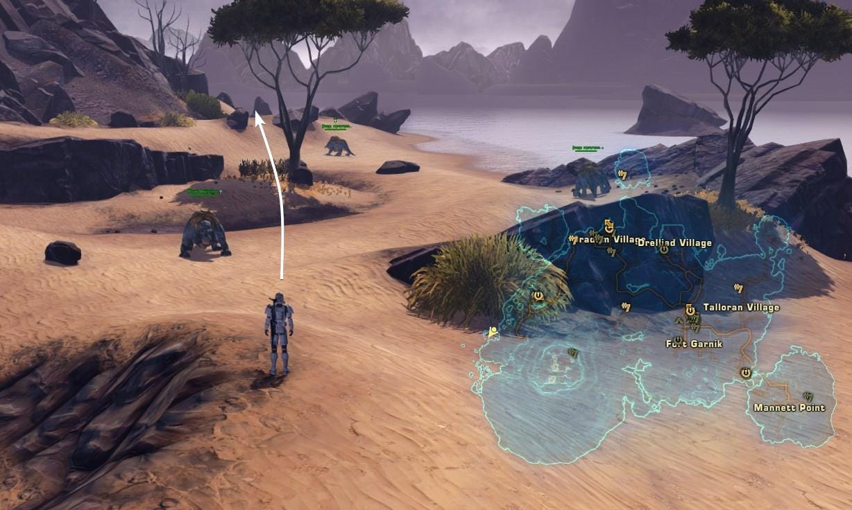 Ord Mantell Presence Datacron Starting Location Visual