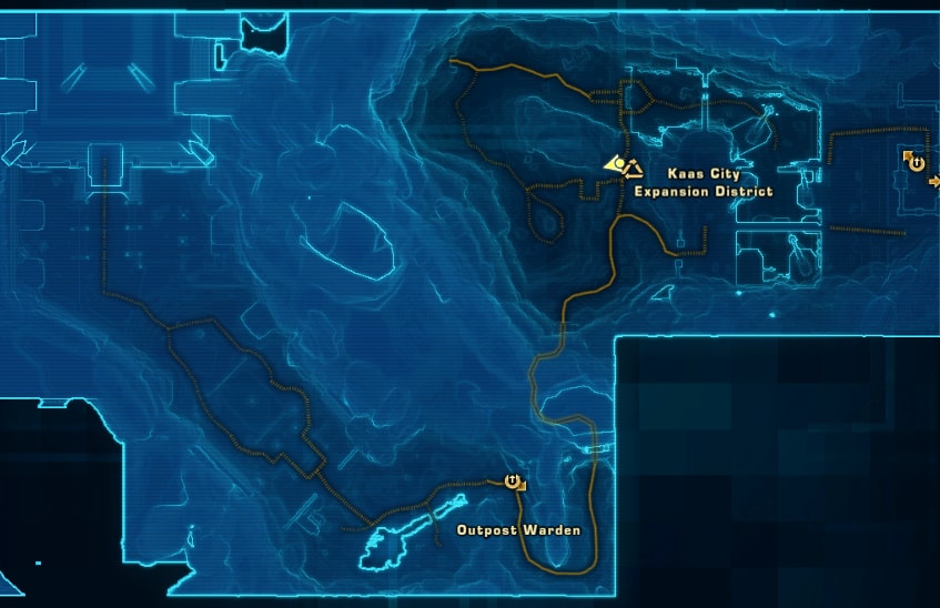 Dromund Kaas Orange Mastery Datacron Starter Location