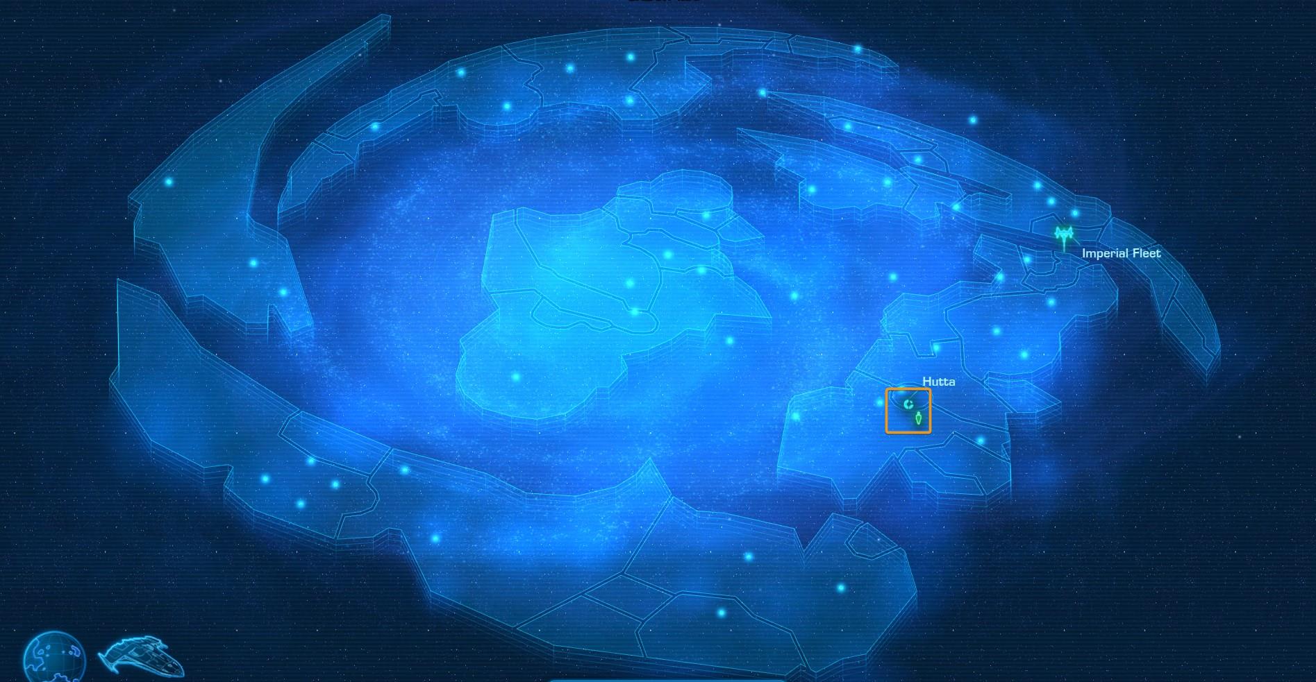 SWTOR Hutta planet location on the Galaxy Map