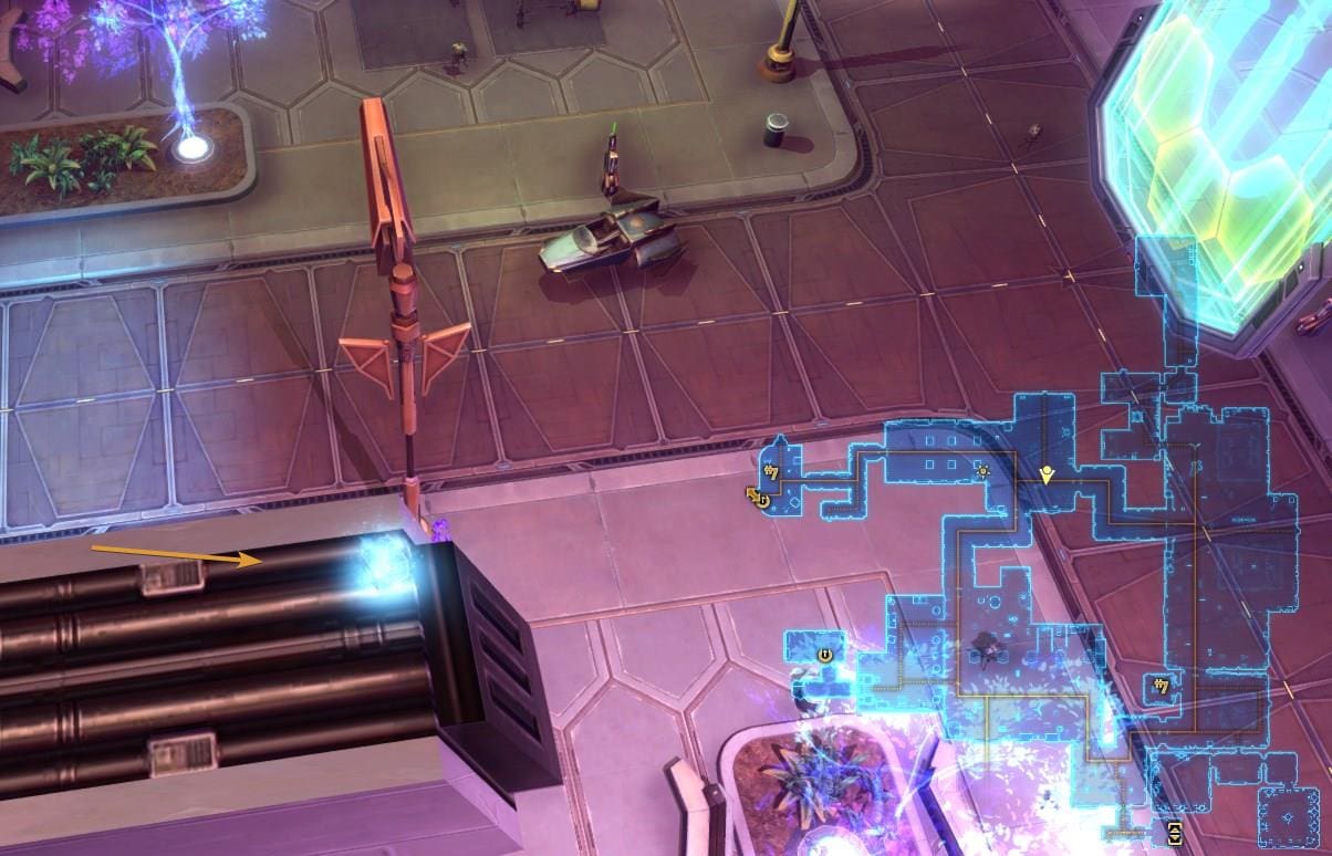 Nar Shaddaa Blue Mastery Datacron Location (Empire)