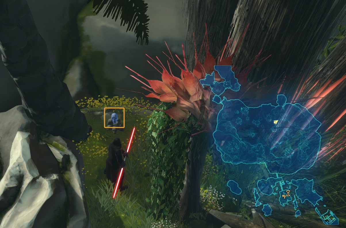 SWTOR Rishi Datacrons Guide - find the glowing skull