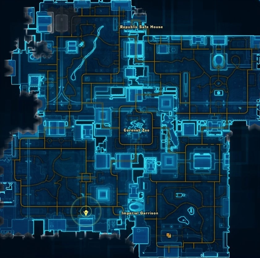 Corellia Green Matrix Shard Datacron Starting Location
