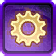Decoration Purple Gear Tech