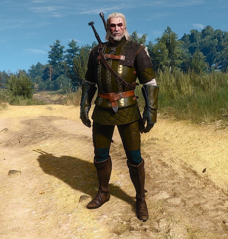 Enhanced Griffin Gear in The Witcher 3 - Visual Overview - Front