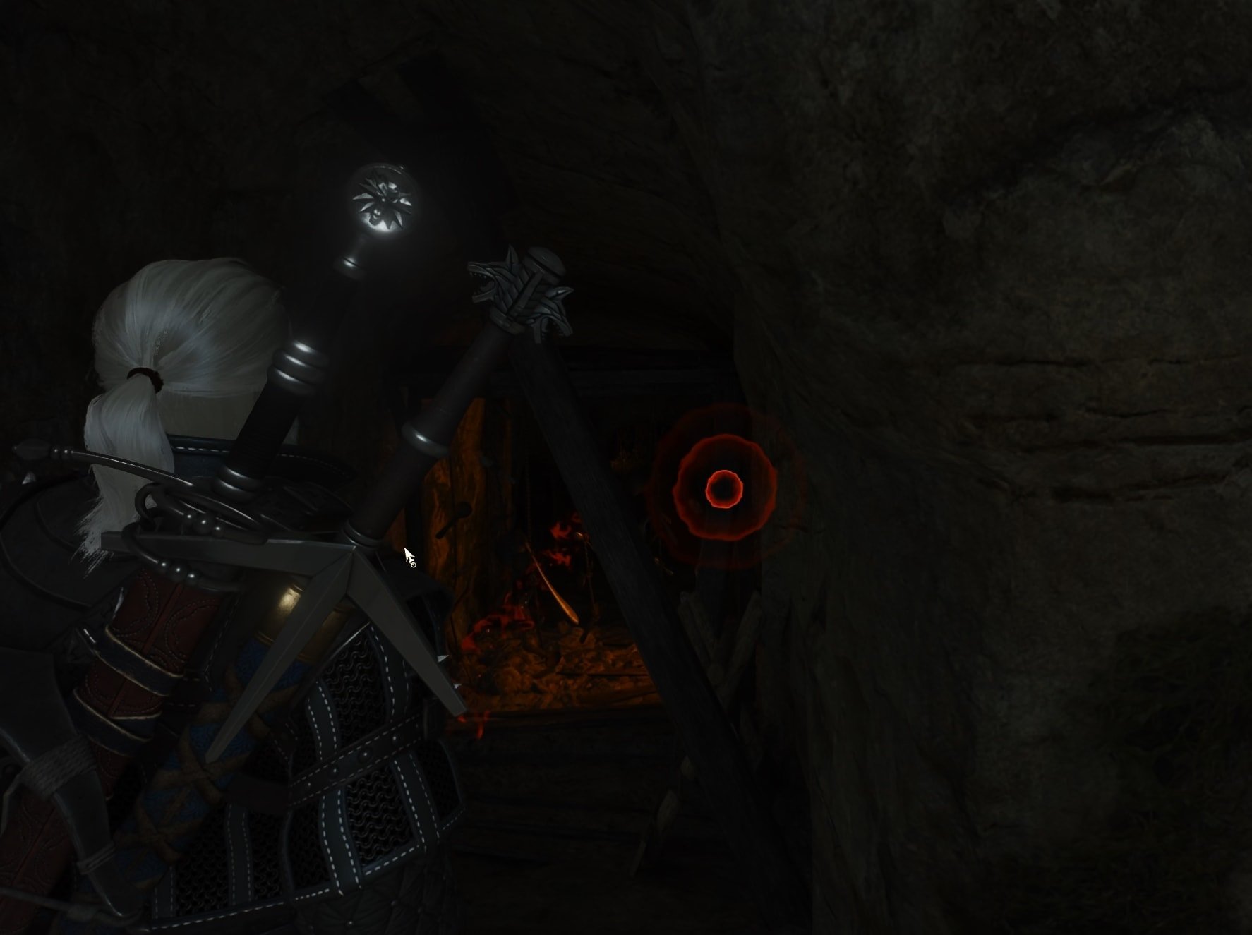 If you don't want to save the wight, attack the creature, chase and fight it