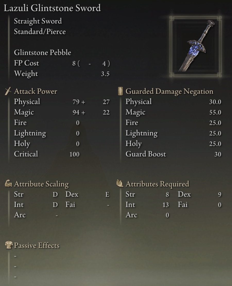 Warhawk's Talon stats