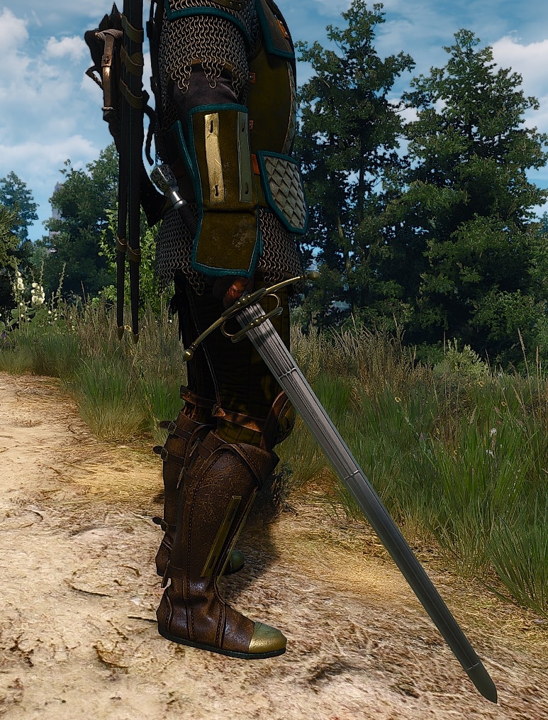 Witcher Mastercrafted Griffin Gear Set Visual Overview - Steel Sword