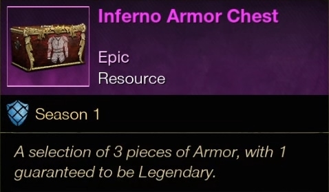 New World Season 1 - Inferno Armor Chest