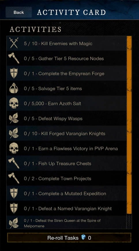 New World Season Pass - Activity Card