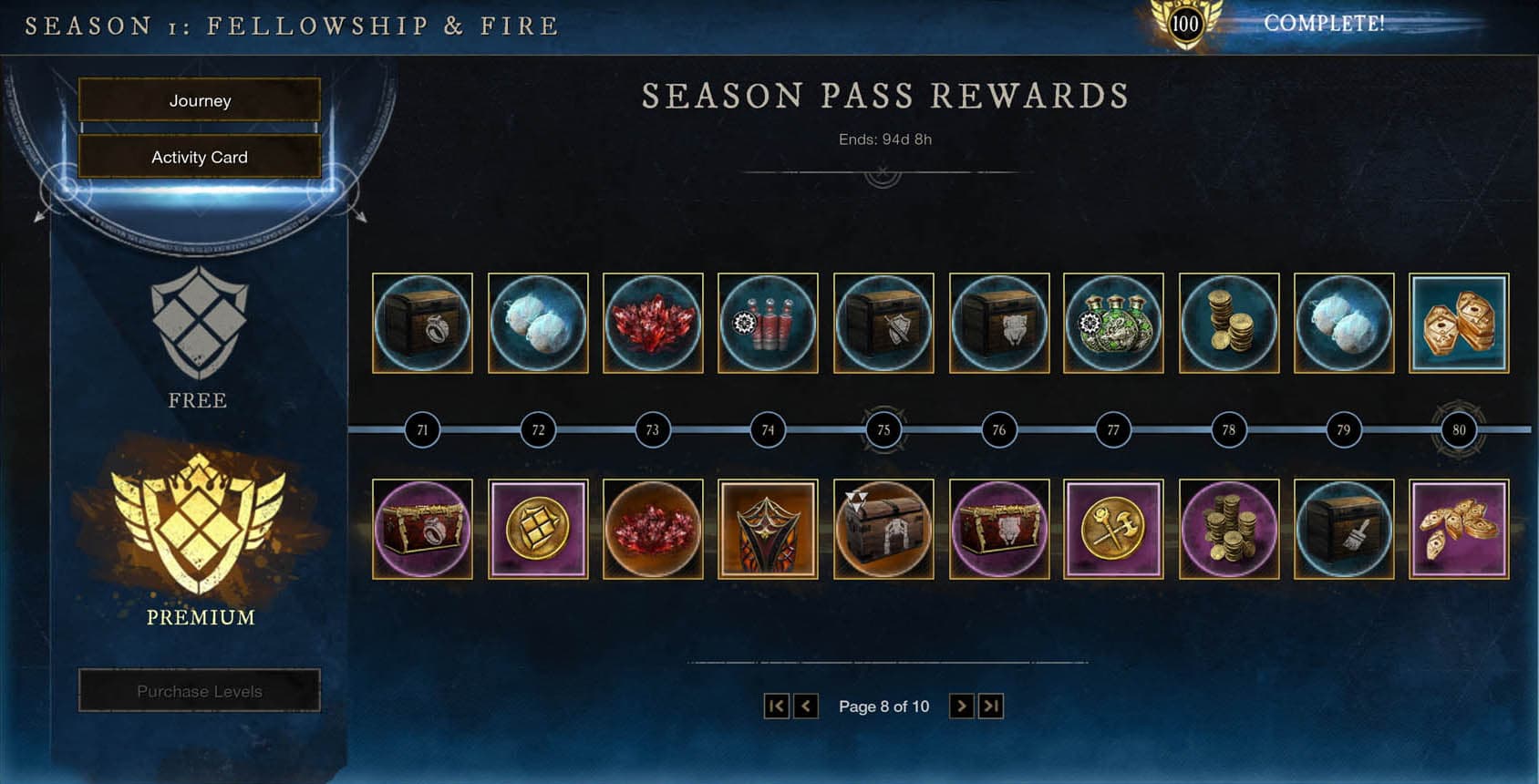 New World Season 1 Rewards List 9