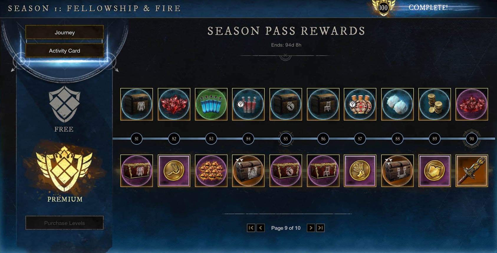 New World Season 1 Rewards List 10