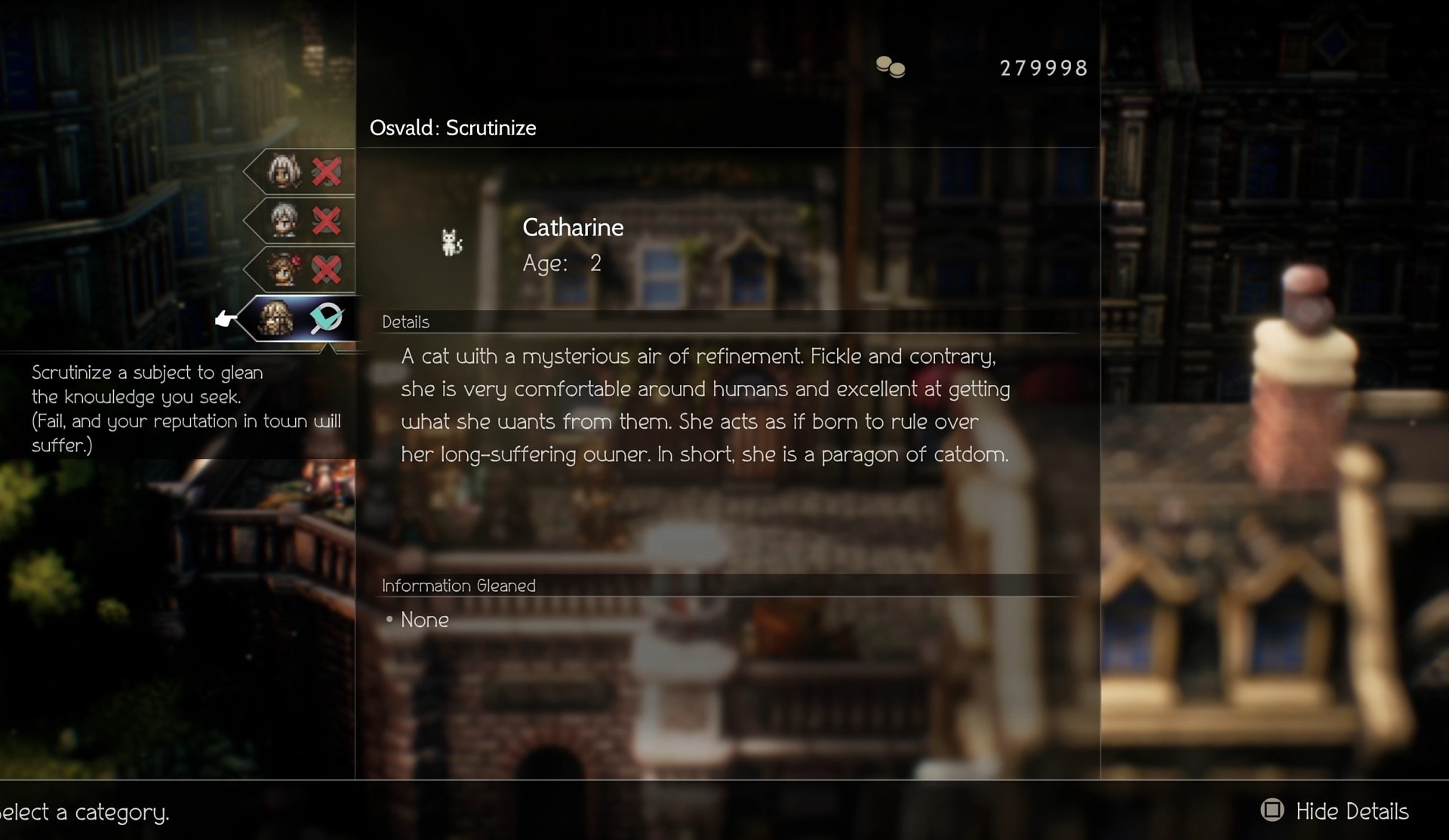 "My Beloved Catherine" Side Story quest - Story Hints