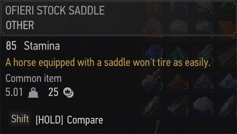 Ofieri Stock Saddle Stats