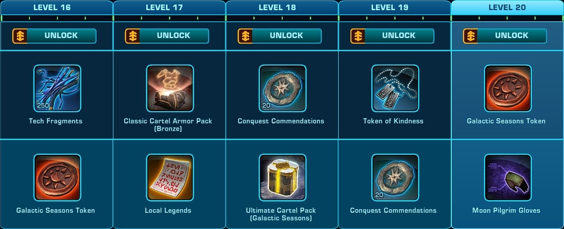 SWTOR Galactic Season 4 - Levels 16-20