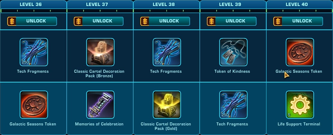 SWTOR Galactic Season 4 - Levels 36-40