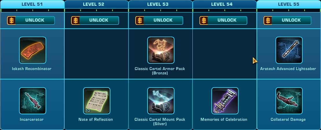 SWTOR Galactic Season 4 - Levels 51-55