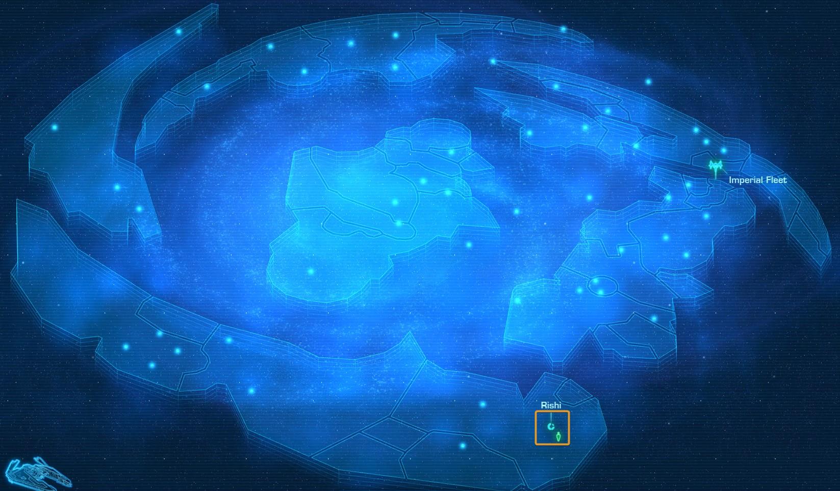 Location of Rishi on the Galactic Map in SWTOR