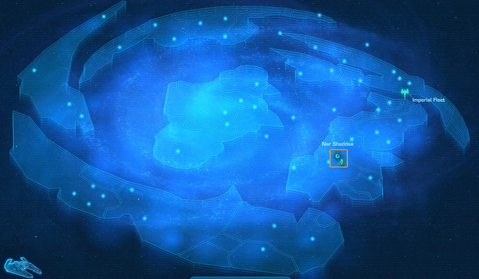 Nar Shaddaa Planet Location on the Galaxy Map