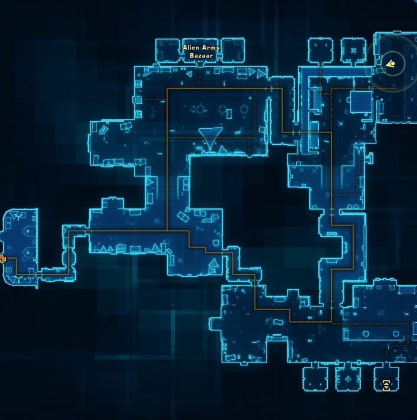 Nar Shaddaa Blue Mastery Datacron Starting Location (Republic)