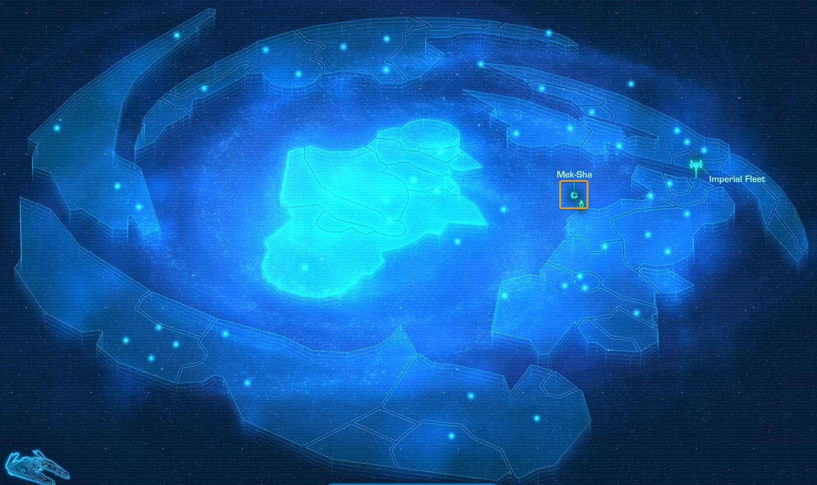 SWTOR Mek-Sha Planet Location on the Galaxy Map