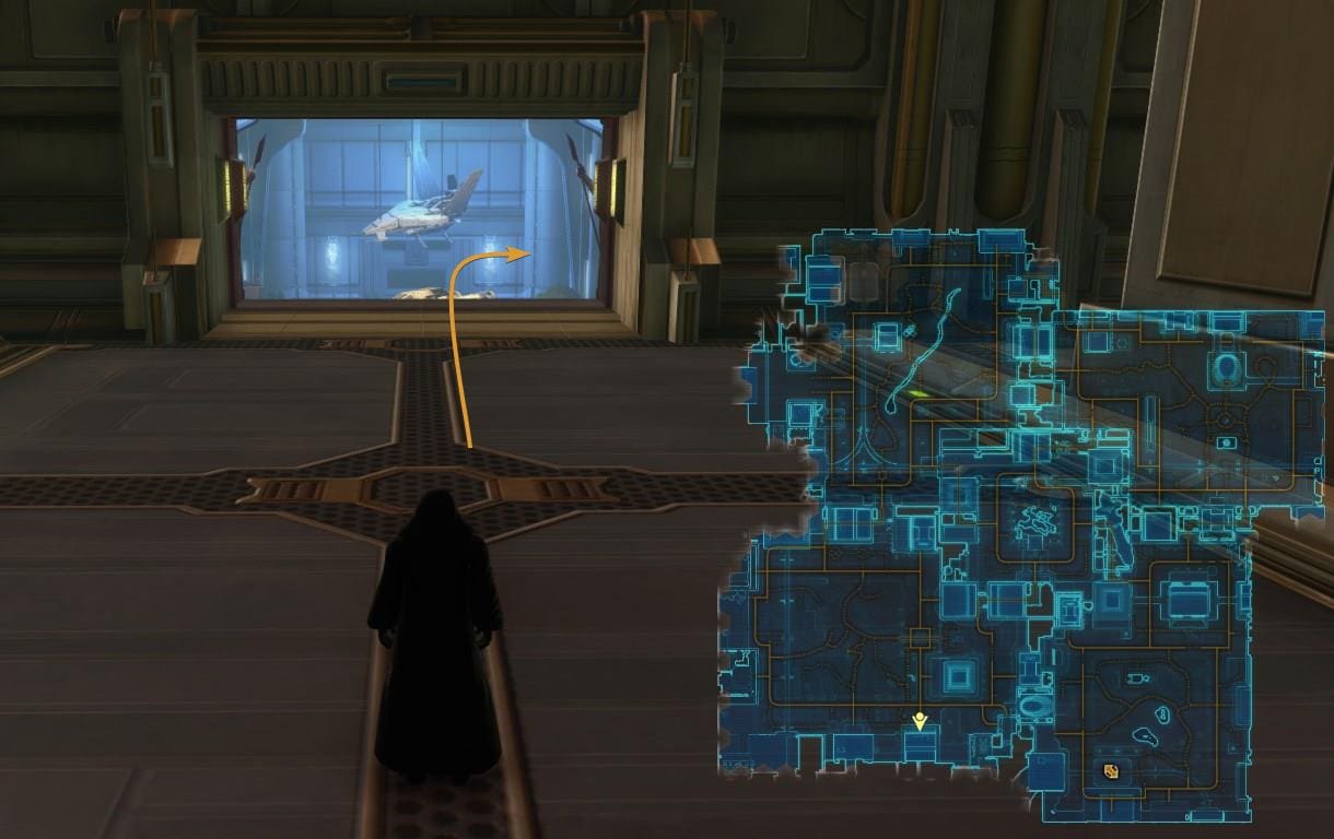 Corellia Green Matrix Shard Datacron Starting Location Visual